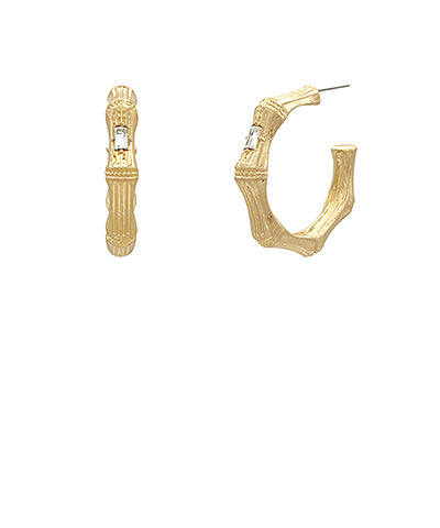 Bamboo Hoop - Vintage Gold