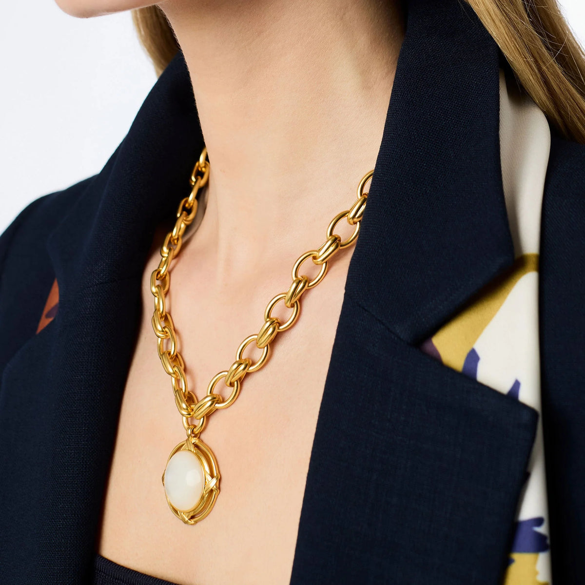 Essex Statement Necklace - Mother Of Pearl