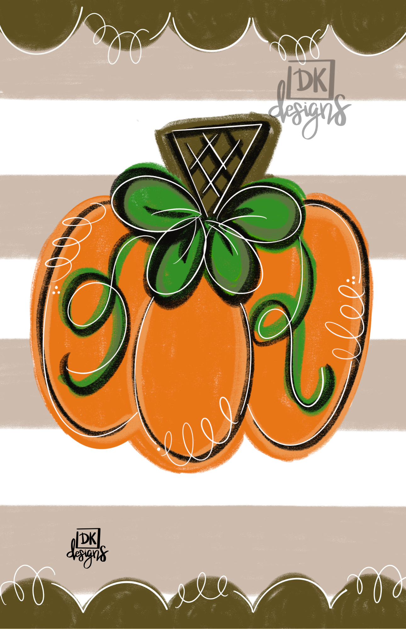 Pumpkin Garden Glam Flag
