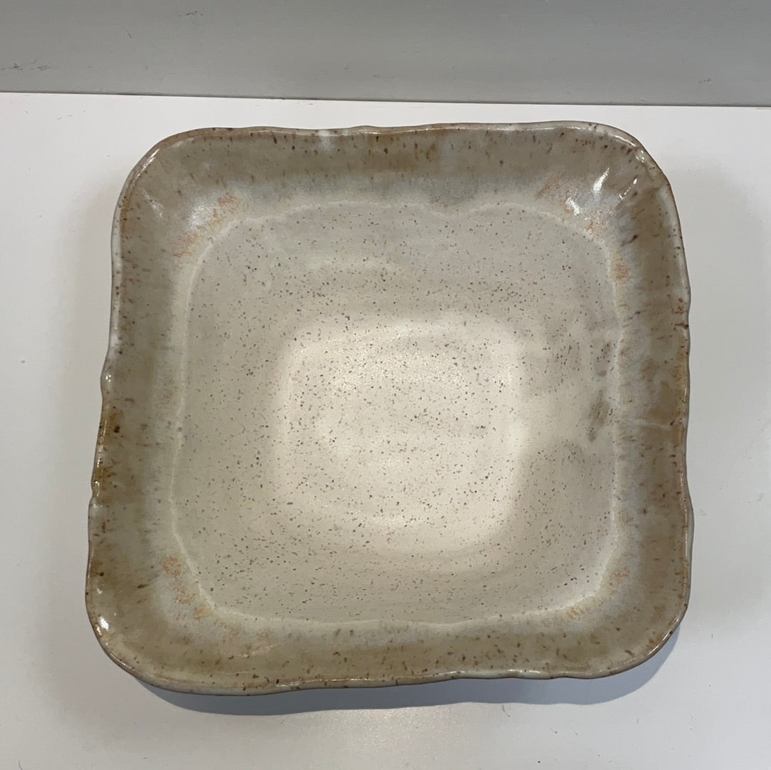Deep Square Bowl - Dogwood