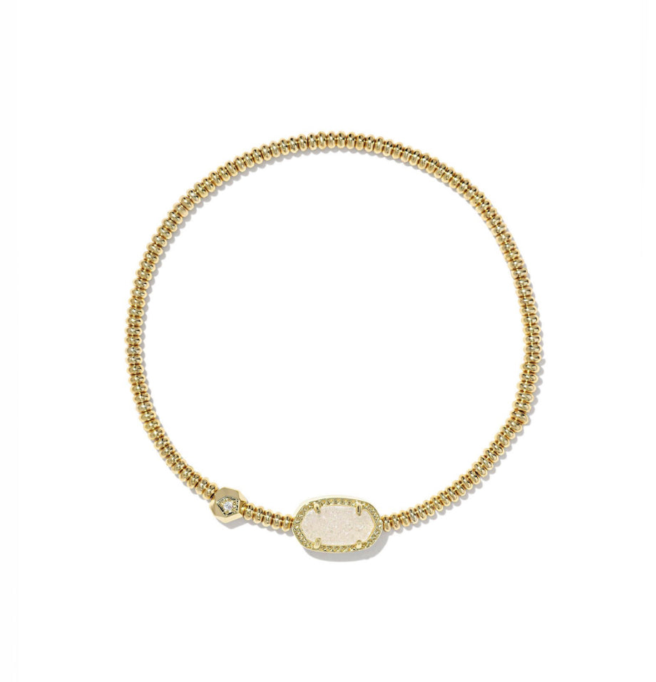Grayson Stretch Bracelet - Gold Iridescent Drusy