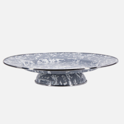 Gray Swirl Cake Server