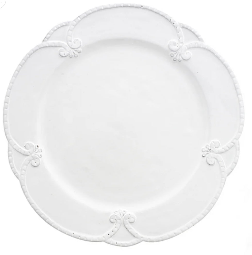 Bella Bianca Rosette Dinner Plate