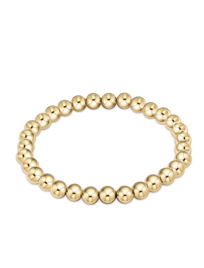 Extends - Classic Gold 6mm Bead Bracelet