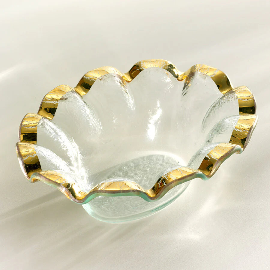 Ruffle Oval Dip Bowl G212