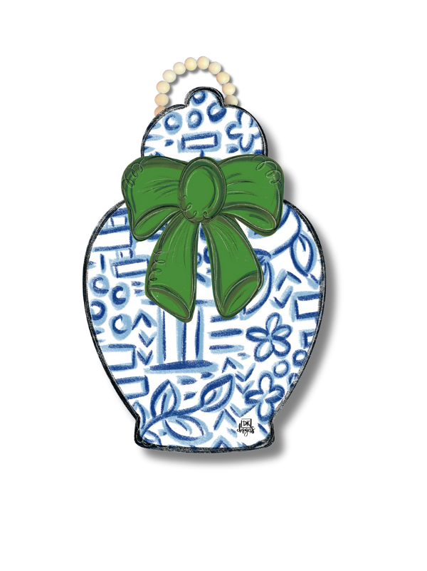 Hydrangea Jar Door Hanger