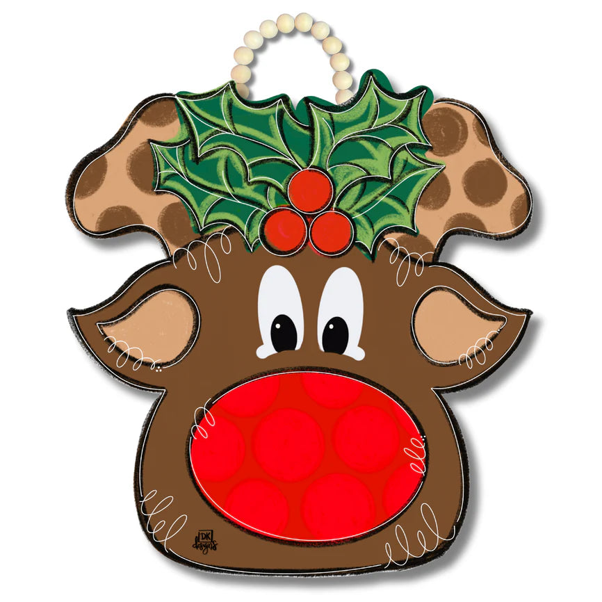 Reindeer door hanger