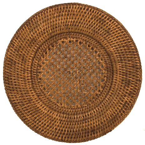Rattan Round Charger Plate