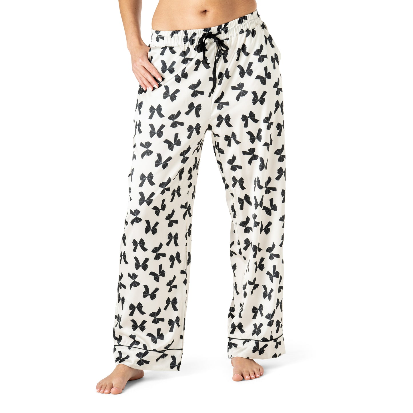 Bow So Lovely Satin Pajama Pant