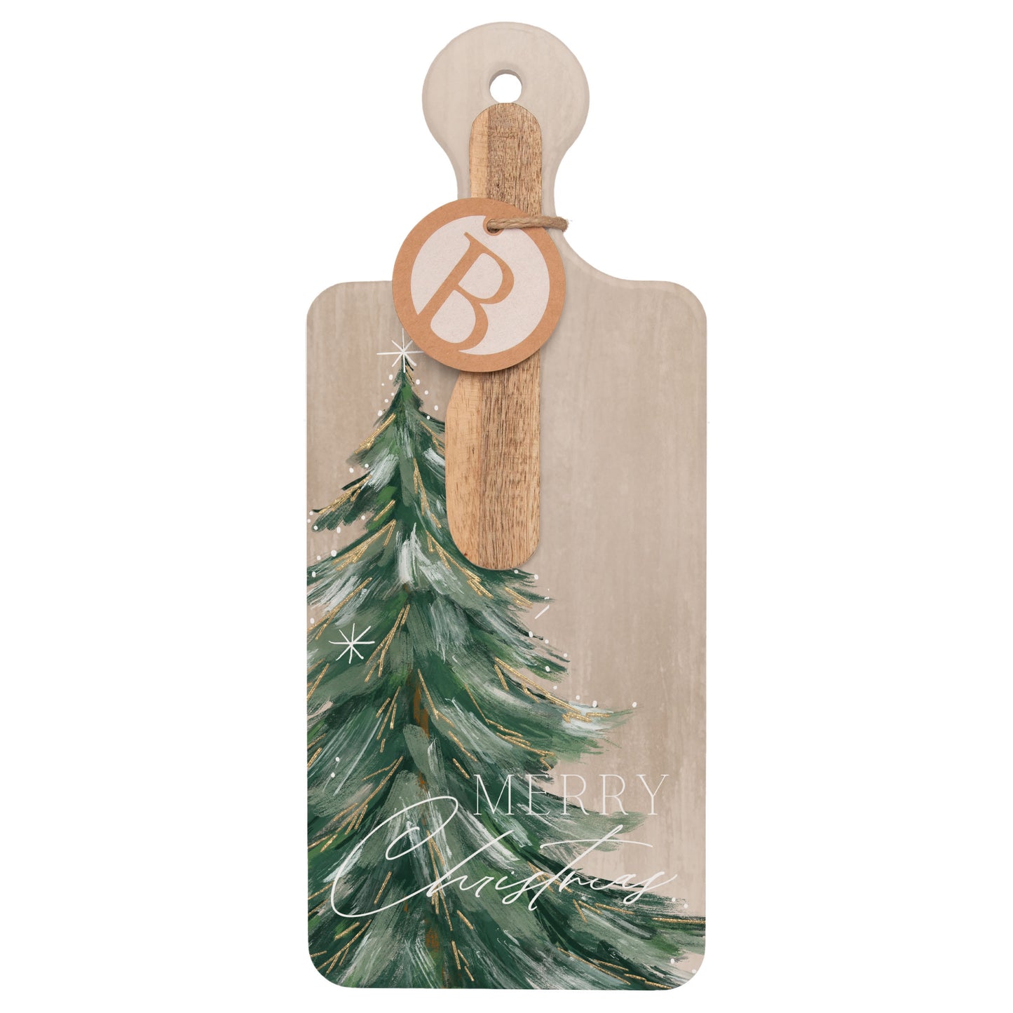 Gilded Painterly Tree Cuterie & Spreader Set