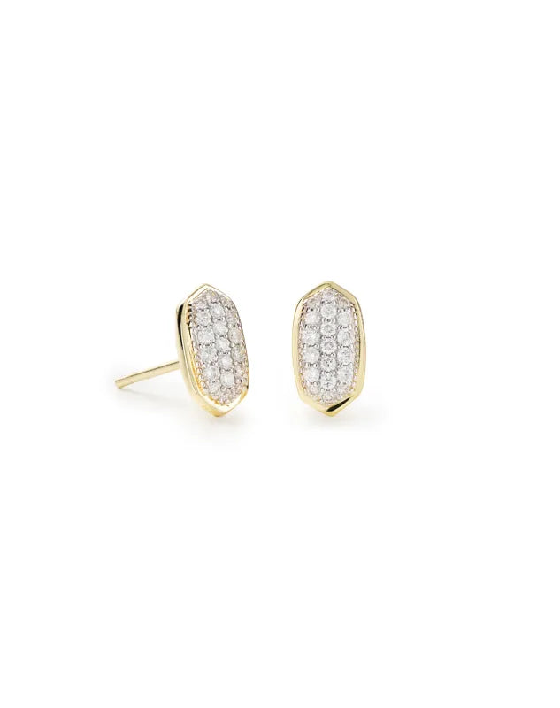 Amelee Earring-14K Gold Diamond