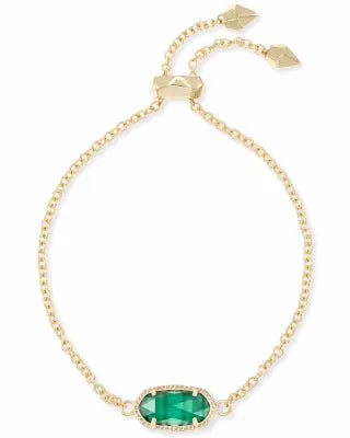 Elaina Bracelet Gold emerald Cats Eye