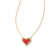 Mini Ari Gold Red Kyocera Necklace