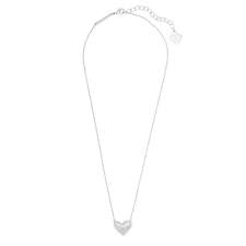 Mini Ari Rhodium Ivory MOP Necklace