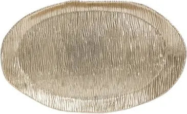 Sierra Modern Ripples Gold Oval