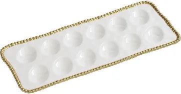 Gold Salerno Deviled Egg Tray