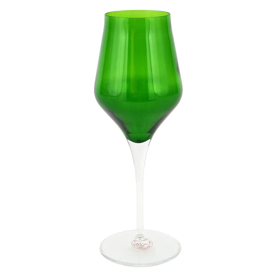 Contessa-Emerald Wine Glass