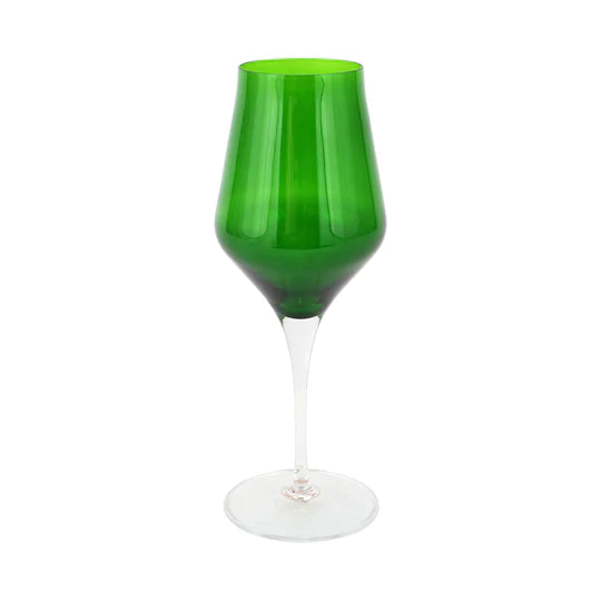 Contessa-Emerald Water Glass