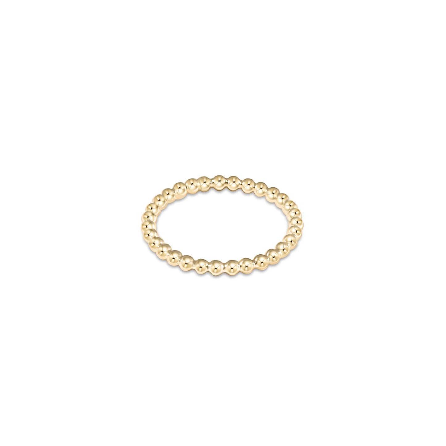 Classic Gold 2mm Bead Ring - 6