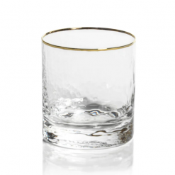 Negroni Hammered DOF w/Gold Rim