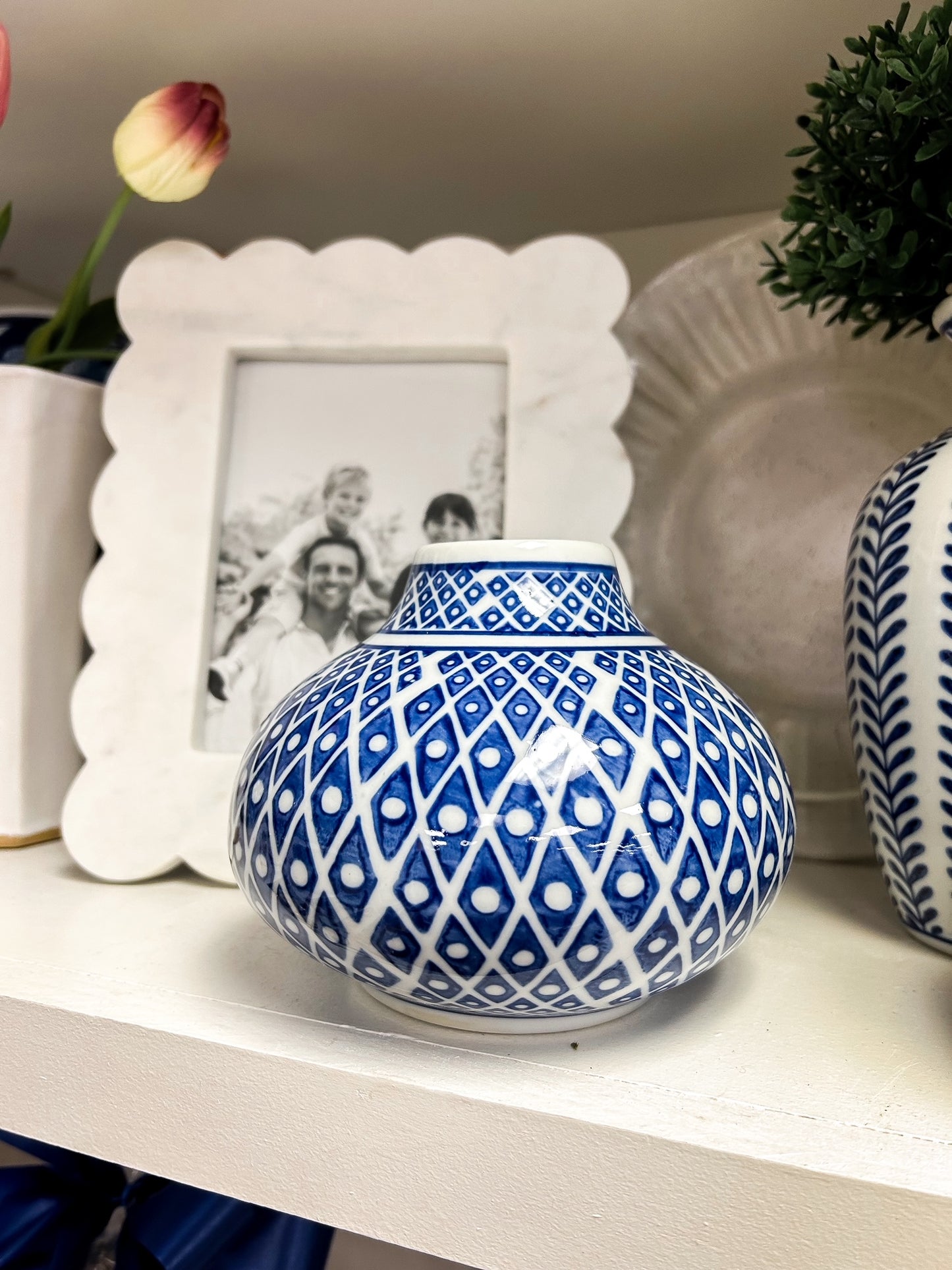 Blue and White Vase - D