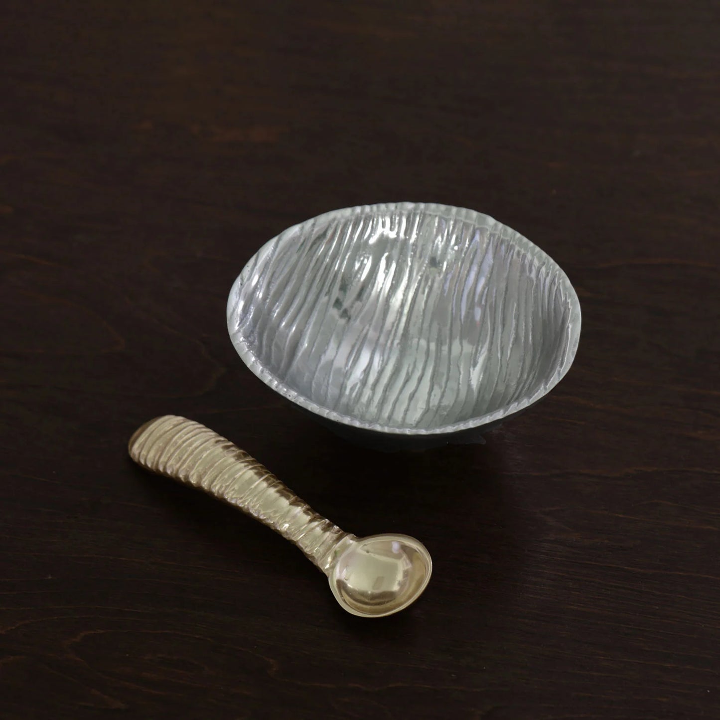 Ripples Sm Gunmetal Bowl w/Spoo