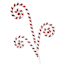 Red & White Curly Pick, 29"