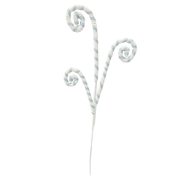 Blue & White Curly Pick, 29"