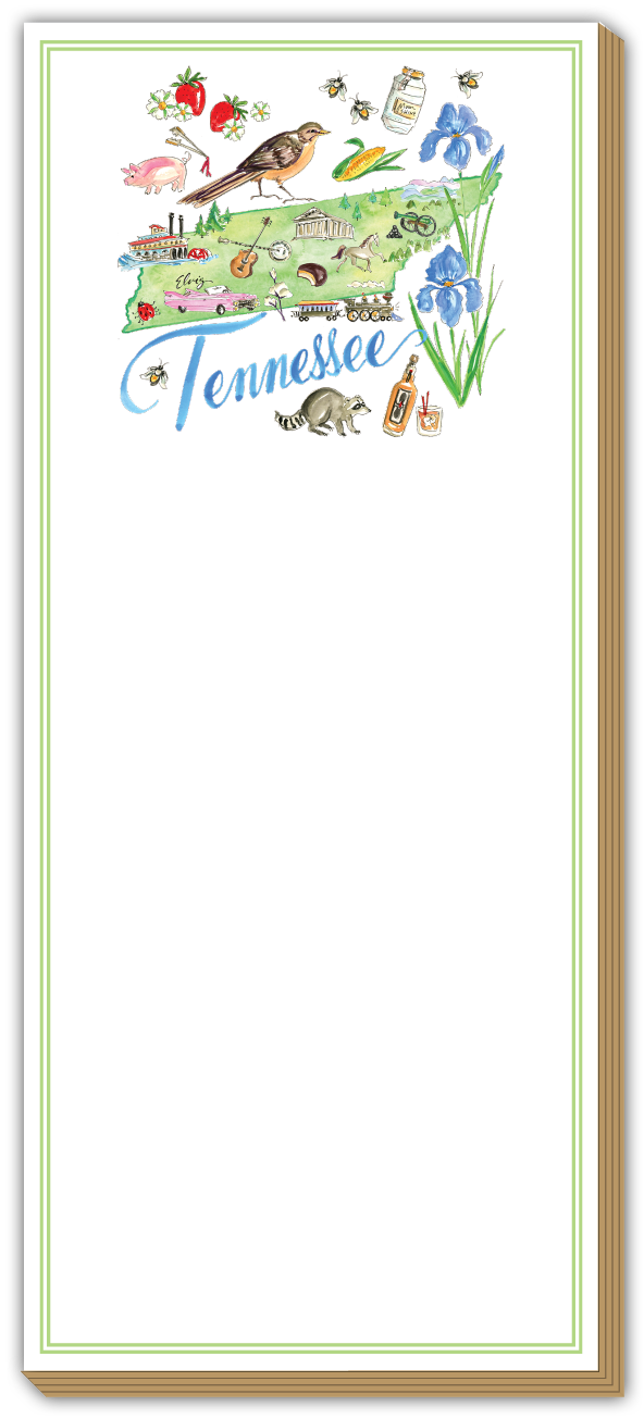 Skinny Notepad - Tennessee Handpainted Icons