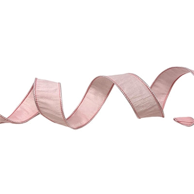 Faux Dupioni 1.5” x 10 yd pink