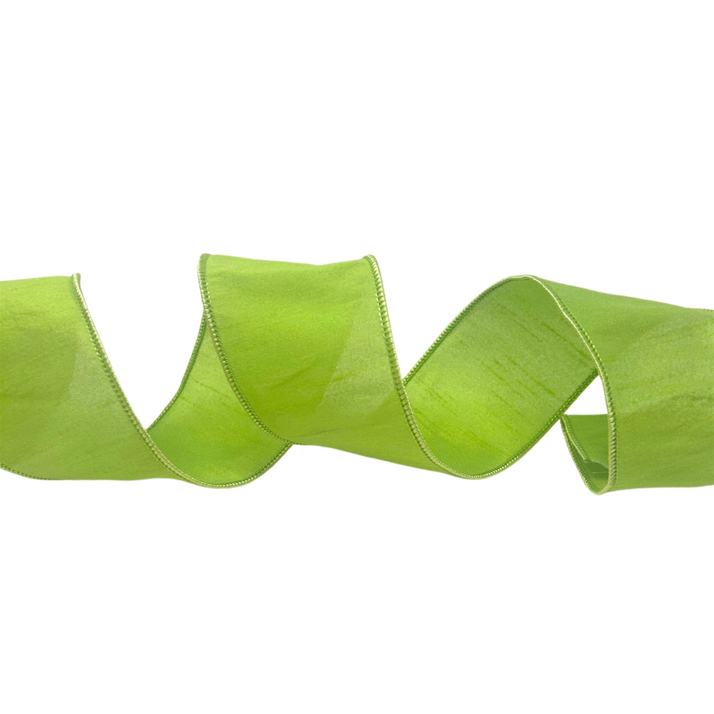 FAUX DUPIONI 2.5'' X 10 YD LIME