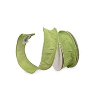 FAUX DUPIONI 1.5” X 10 YD LIME
