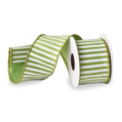 SPRING GREEN STRIPE 1.5'' X 10YD