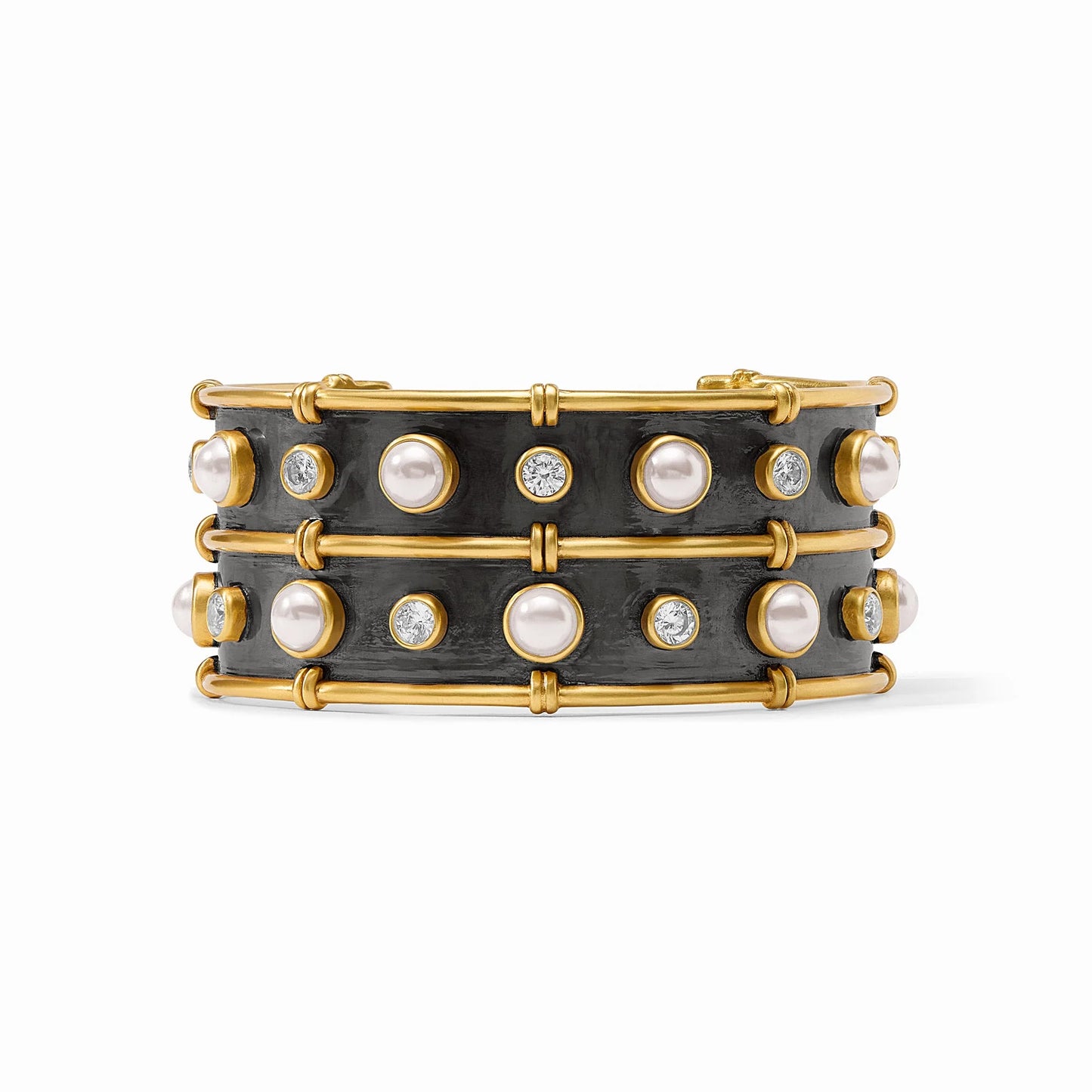 Tribeca Cuff- Mixed Metal - Pearl