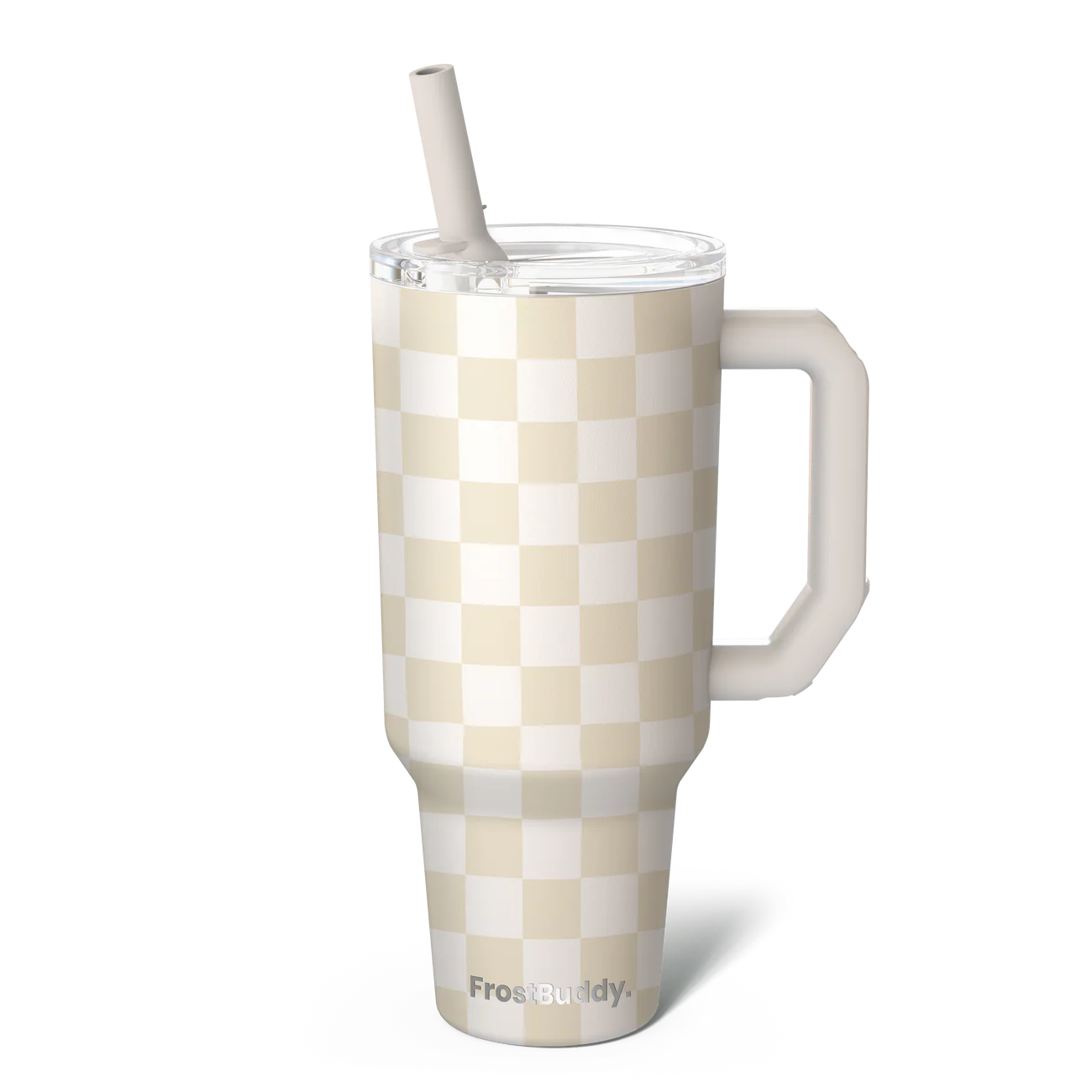 THICC BUDDY 50OZ | BEIGE CHECKERED