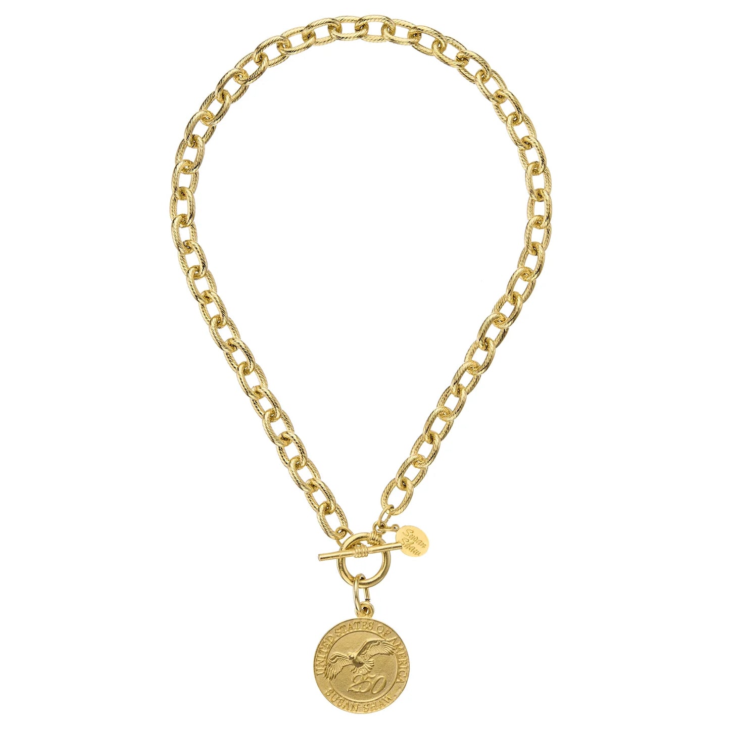 GOLD USA 250 Toggle Necklace 3943G