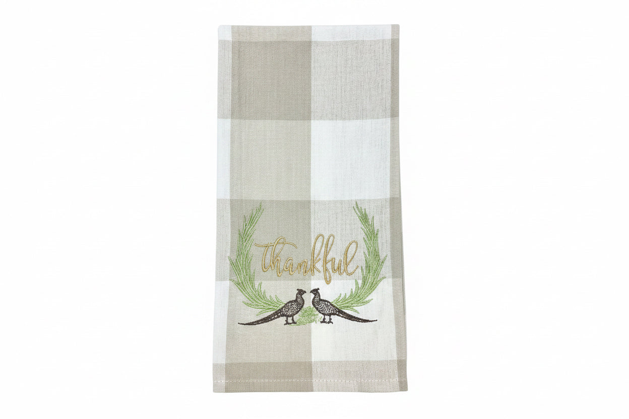 Pheasant Thankful Towel