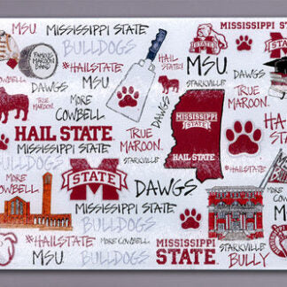 Mississippi State Tempered Glass Board