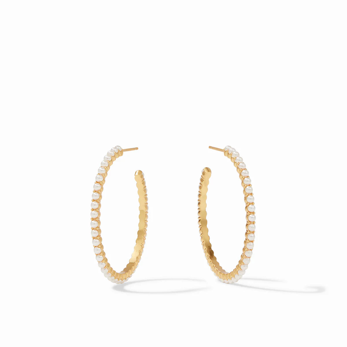 Juliet Hoop - Gold - Pearl - Medium