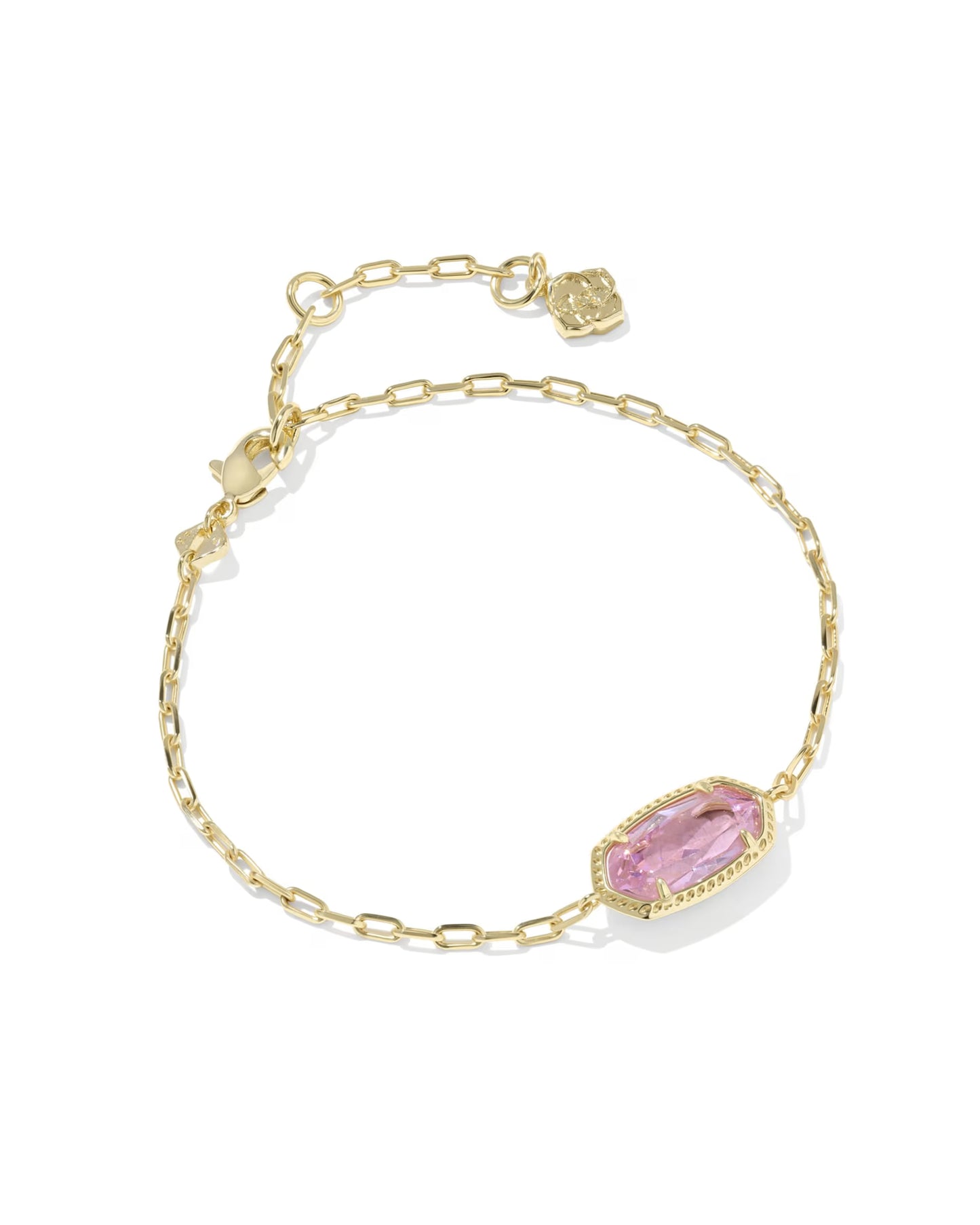 Elaina luxe light pink gold bracelet
