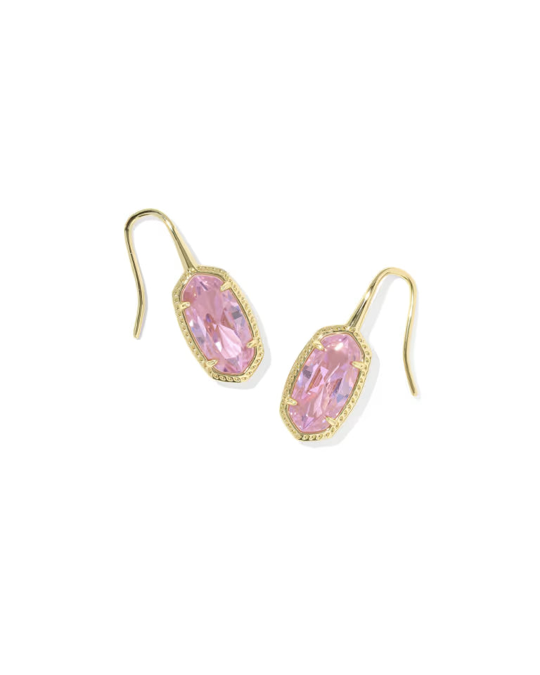 Lee luxe light pink drop earrings