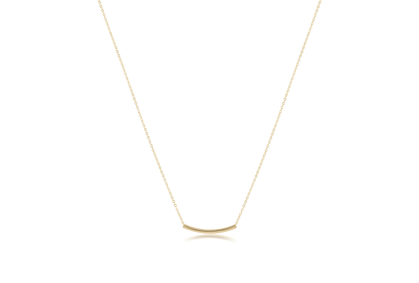 16" Necklace Gold-Bliss Bar Sma