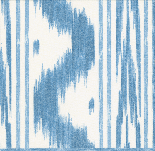 Toile De Nantes Blue Cocktail Napkin