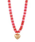 Daphanie Pink/Coral Necklace
