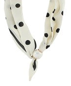 Pearl Polka Dot Scarf Necklace