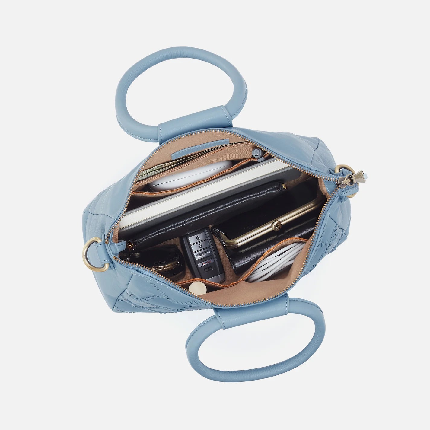 Sheila Medium Satchel - Bluebell