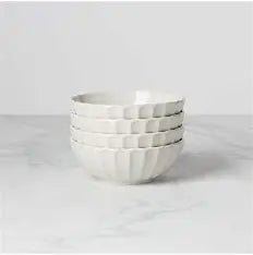 French Perle Scallop All Purpose/Cereal Bowl