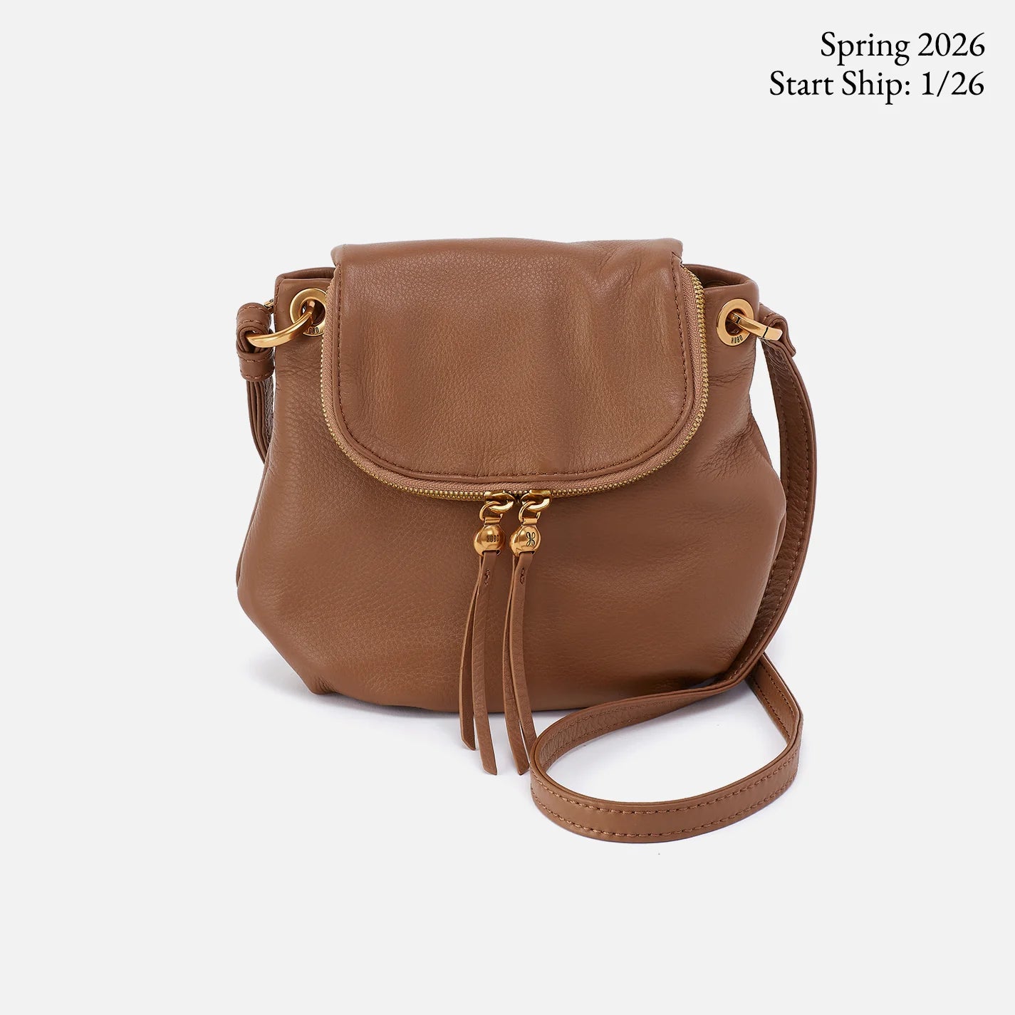 Fern Zip-Flap Crossbody - Timber Brown