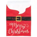 Santa Merry Christmas Wreath Garden Flag
