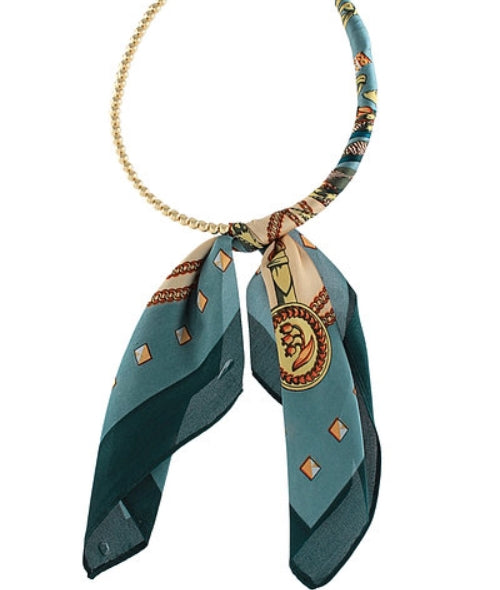 Silk Scarf Collar Necklace - Assorted